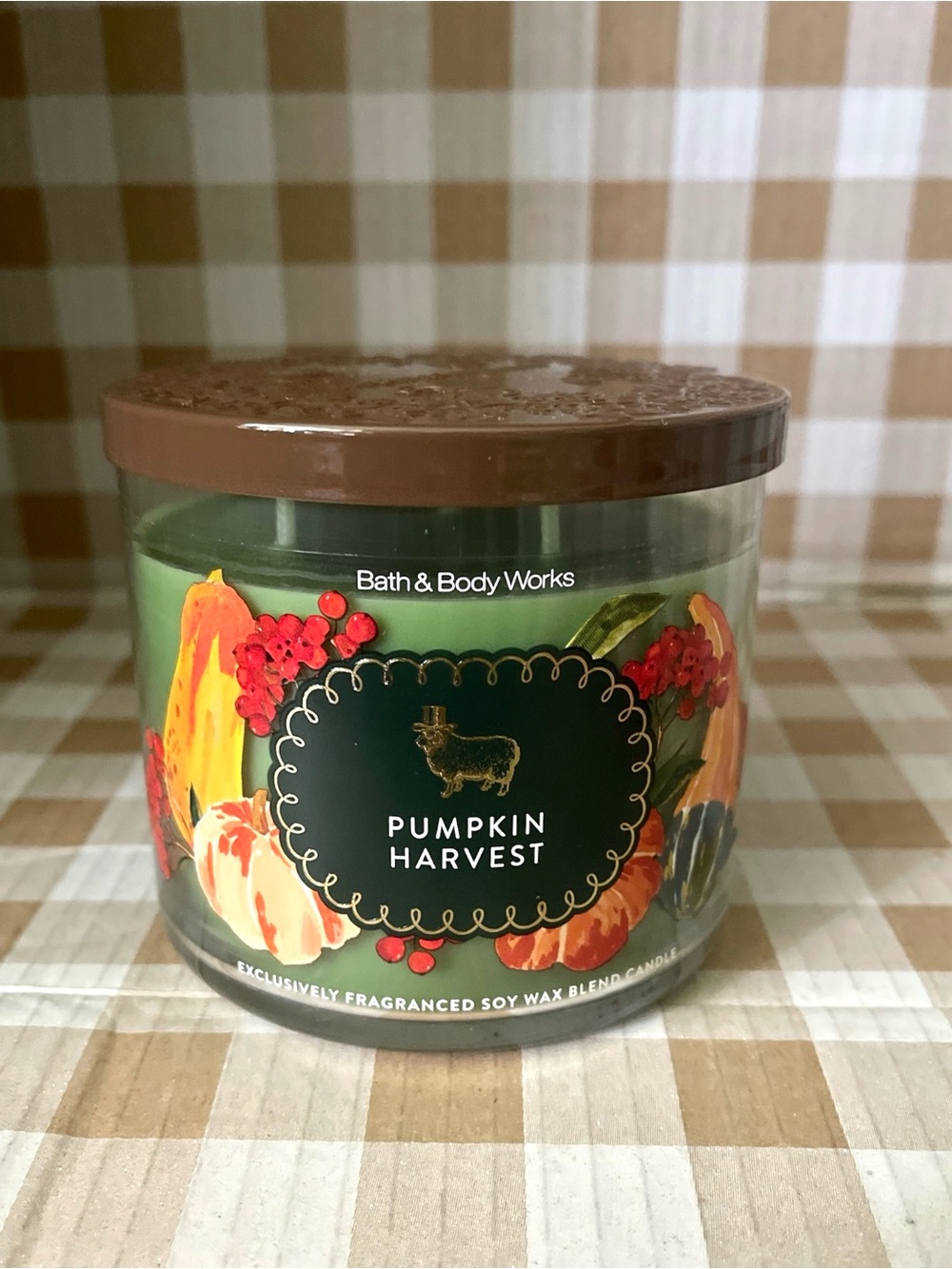 BATH & BODY WORKS PUMPKIN HARVEST 3 WICK CANDLE